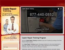 Tablet Screenshot of copierrepairtraining.com
